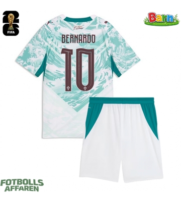 Portugal Bernardo Silva #10 Bortaställ Barn VM 2026 Kortärmad (+ Korta byxor)